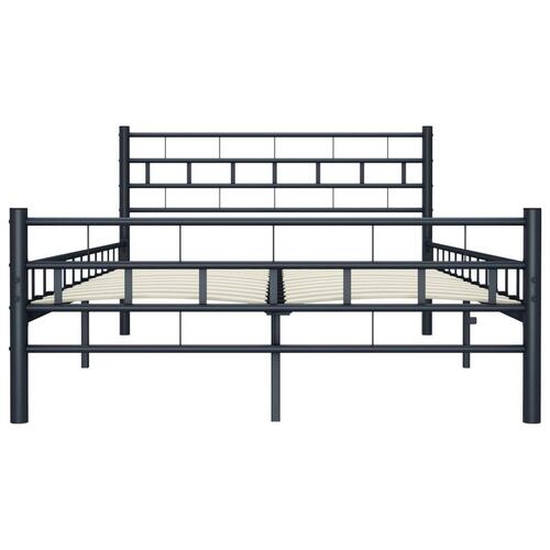 Sengestel 120 x 200 cm stål sort