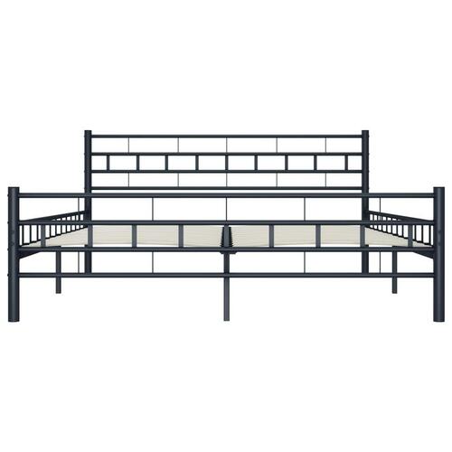 Sengestel 140 x 200 cm stål sort