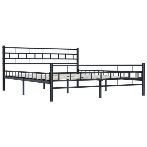 Sengestel 200 x 200 cm stål sort