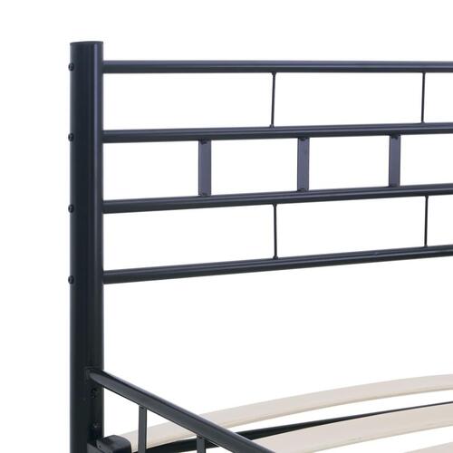Sengestel 200 x 200 cm stål sort