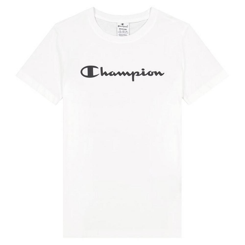 Kortærmet T-shirt til Kvinder Champion Big Script Logo S