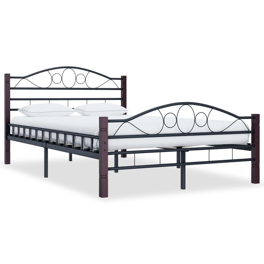 Sengestel 120 x 200 cm metal sort