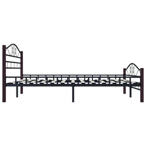 Sengestel sort metal 160 x 200 cm