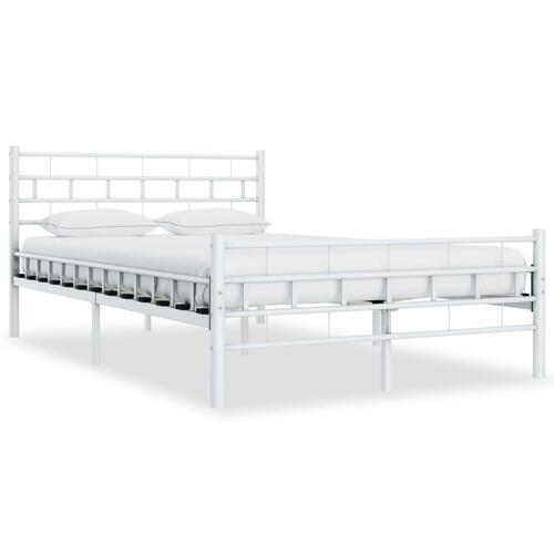 Sengestel 120 x 200 cm metal hvid