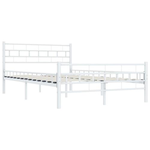 Sengestel 120 x 200 cm metal hvid
