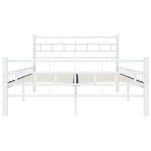Sengestel 120 x 200 cm metal hvid