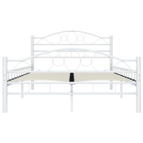 Sengestel 120x200 cm metal hvid