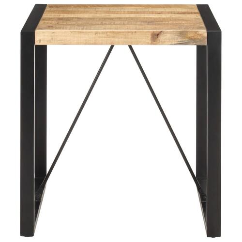 Spisebord 70x70x75 cm massivt ru mangotræ