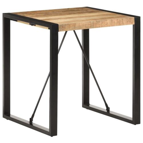 Spisebord 70x70x75 cm massivt ru mangotræ