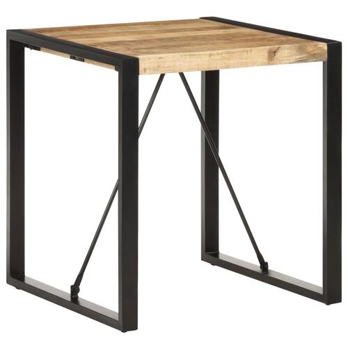 Spisebord 70x70x75 cm massivt ru mangotræ