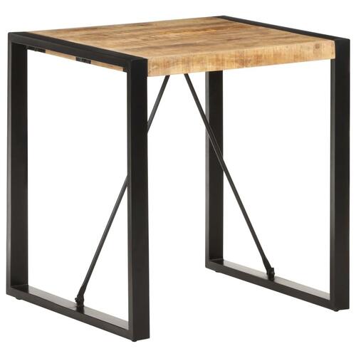 Spisebord 70x70x75 cm massivt ru mangotræ