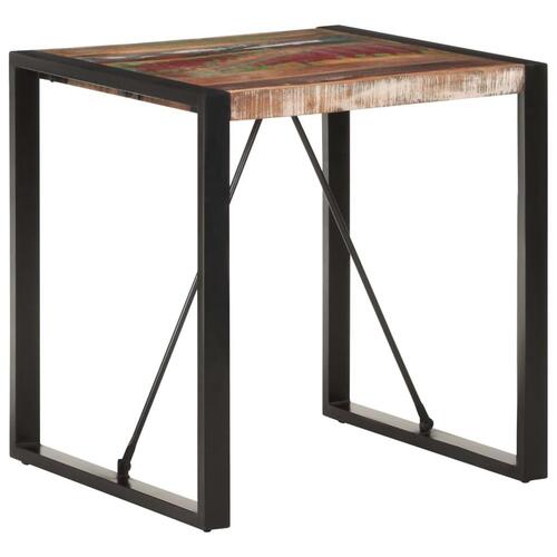Spisebord 70x70x75 cm massivt genanvendt træ