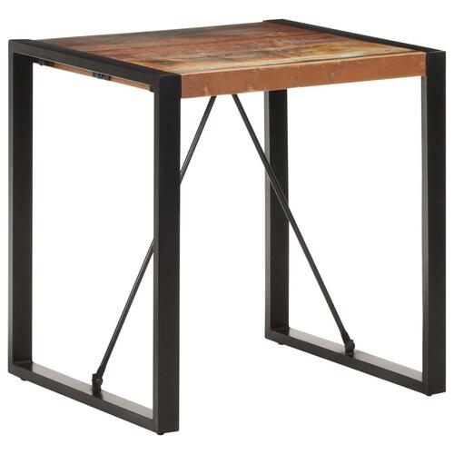 Spisebord 70x70x75 cm massivt genanvendt træ