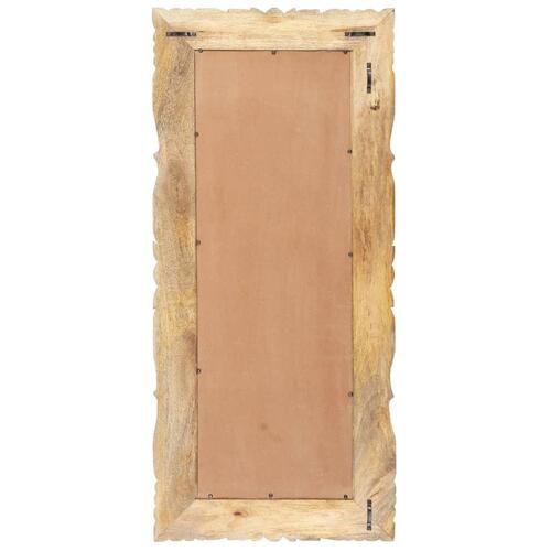 Spejl 110x50 cm massivt mangotræ
