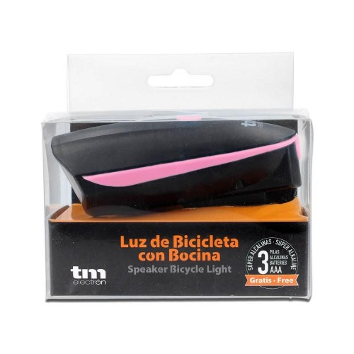 Cykellygte forlygte LED TM Electron - pink