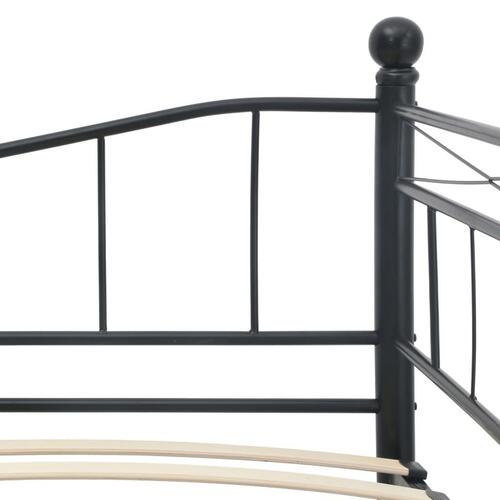 Sengestel 180 x 200/90 x 200 cm stål sort