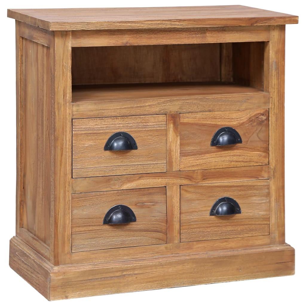 Skænk 60x30x60 cm massivt teaktræ billede