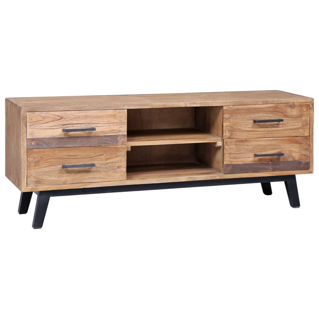 Tv-skab 120 x 30 x 45 cm massivt teaktræ