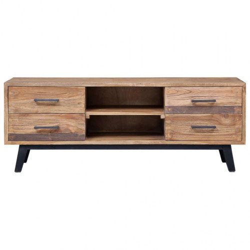 Tv-skab 120 x 30 x 45 cm massivt teaktræ