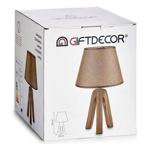 Bordlampe Keramik 25 x 39 x 25 cm Brun
