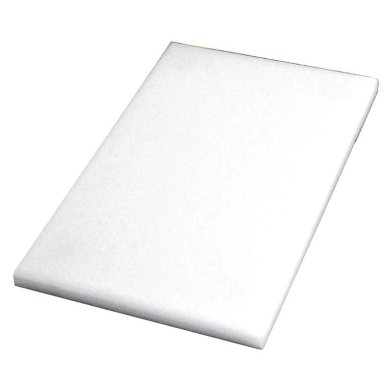 Professional spækbræt - hvid plastik 30 × 20 × 1 cm