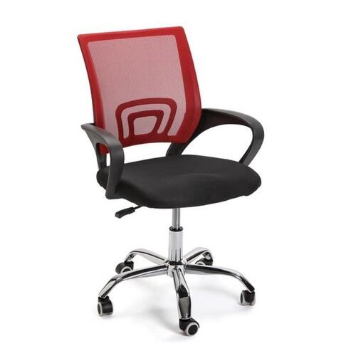 Kontorstol Versa Sort Rød Multifarvet 51 x 58 cm