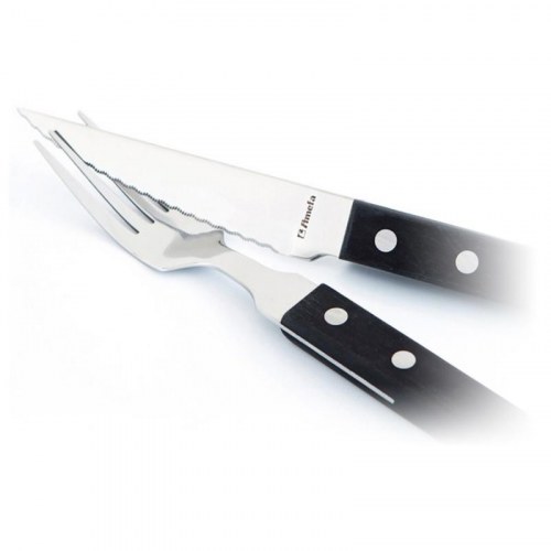 Amefa Pizza - sæt med bordgafler, metal 21,2 cm (12 stk.)