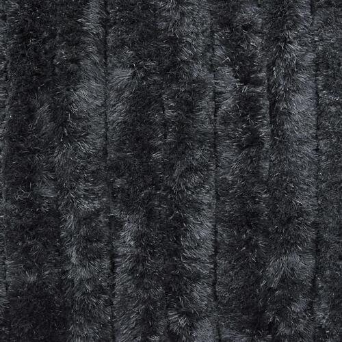 Insektgardin 90x200 cm chenille antracitgrå