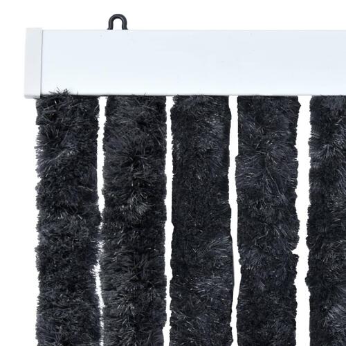 Insektgardin 90x200 cm chenille antracitgrå