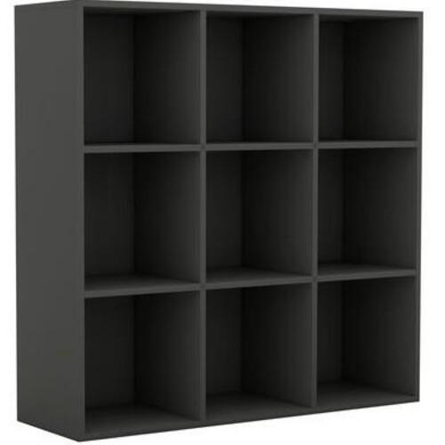 Bogreol 98x29x97,5 cm konstrueret træ grå