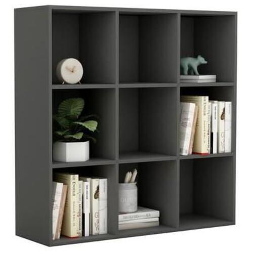 Bogreol 98x29x97,5 cm konstrueret træ grå