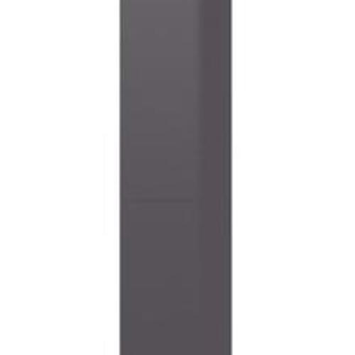 Bogreol med 4 hylder 60x24x142 cm konstrueret træ grå højglans