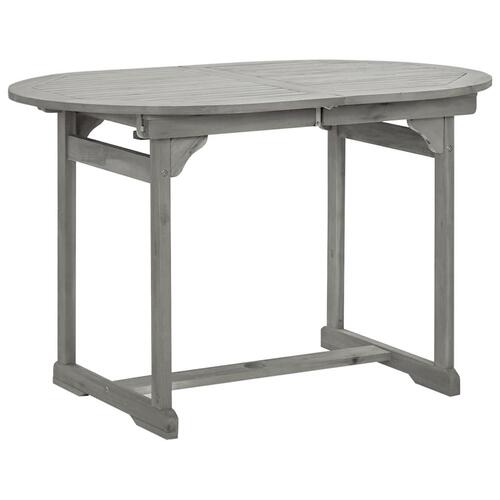 Havebord (120-170)x80x75 cm massivt akacietræ