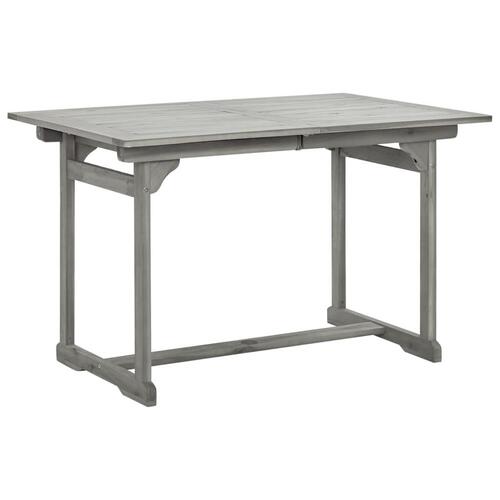 Havebord (120-170)x80x75 cm massivt akacietræ