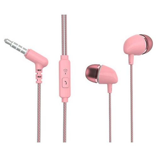 Hovedtelefoner med mikrofon TM Electron Pink