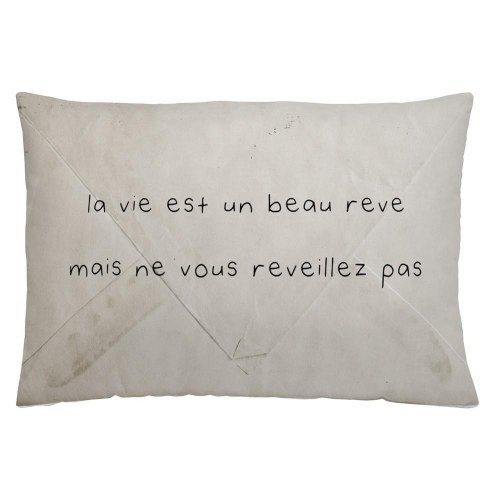 Pudebetræk 50 x 30 cm Naturals Matt - bomuld med lynlås