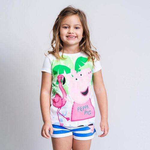 Sæt med tøj Peppa Pig Hvid Blå 4 år