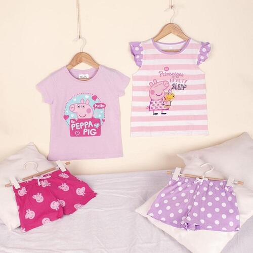 Børnepyjamasser Peppa Pig Pink Lilla 4 år