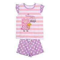 Børnepyjamasser Peppa Pig Pink Lilla 5 år