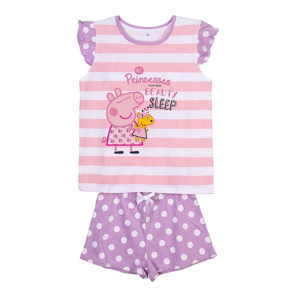 Børnepyjamasser Peppa Pig Pink Lilla 6 år
