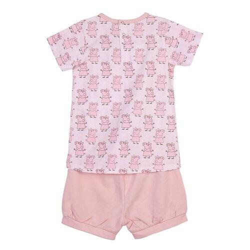 Sæt med tøj Peppa Pig Pink 6 måneder