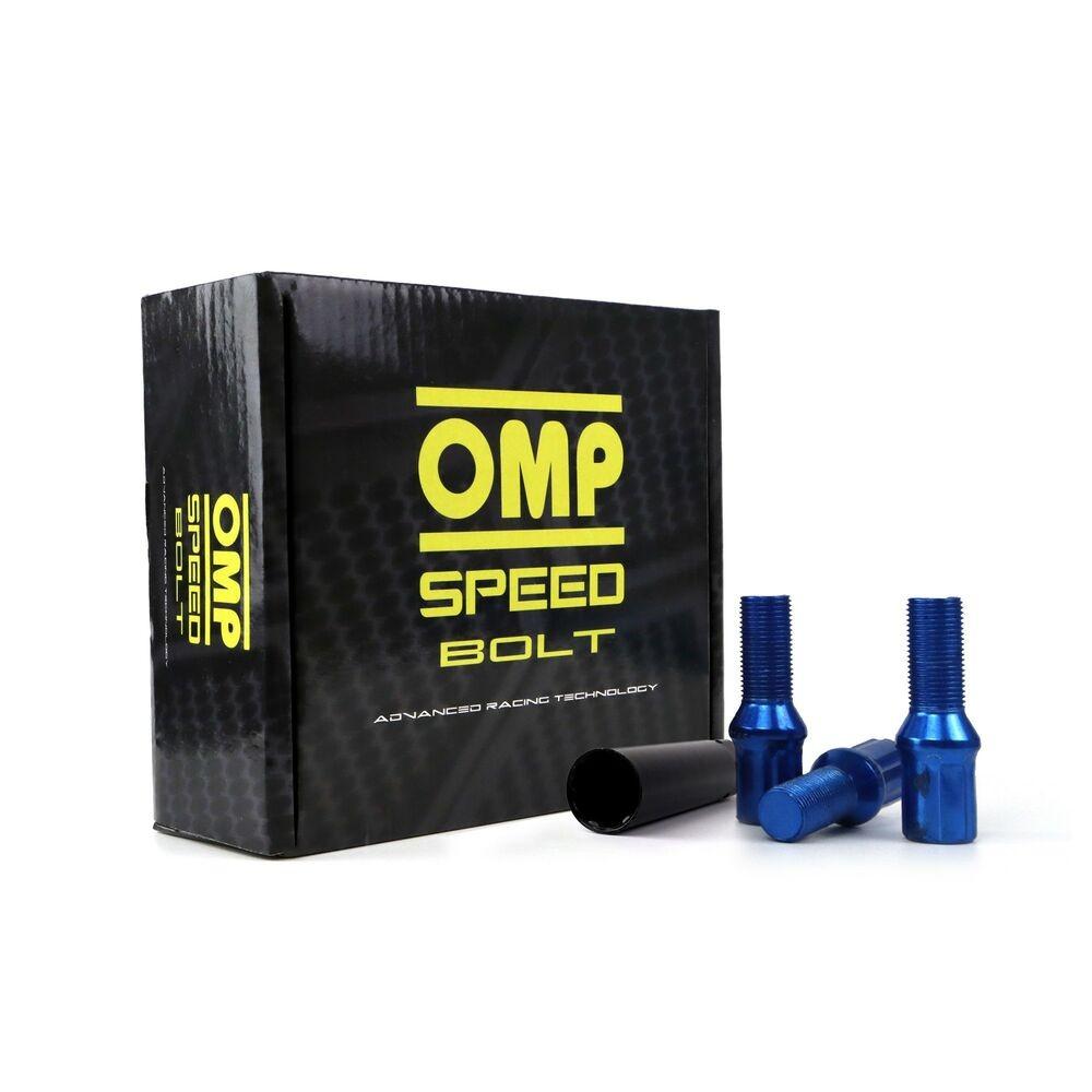 Set Møtrikker OMP 27 mm Blå 20 uds M12 x 1,50