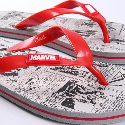 Klipklappere til mænd Marvel Grå Rød 42