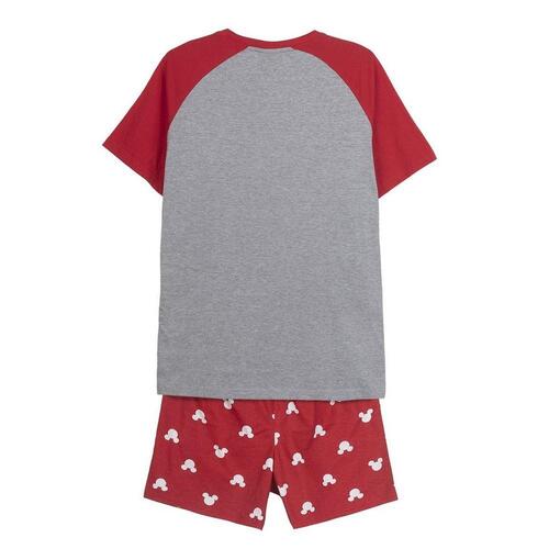 Børnepyjamasser Mickey Mouse Rød (Voksne) Mænd Grå XXL