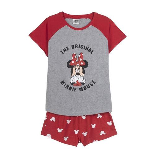 Børnepyjamasser Minnie Mouse Rød Dame Grå XS