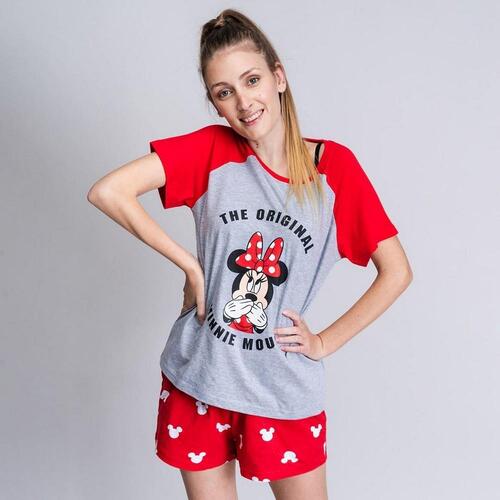 Børnepyjamasser Minnie Mouse Rød Dame Grå XS