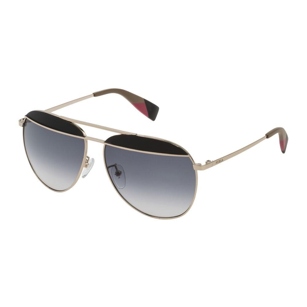 Furla SFU236-590492 damesolbriller - gylden, ø 59 mm