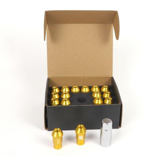 Set Møtrikker OMP Guld 40 mm 20 uds M12 x 1,50