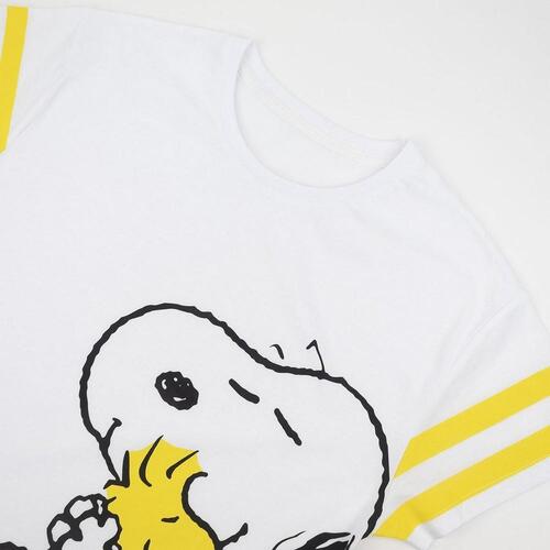 Kortærmet T-shirt til Kvinder Snoopy Hvid S