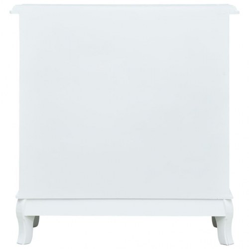 Skænk med 4 skuffer 65,5 x 35 x 68 cm MDF hvid